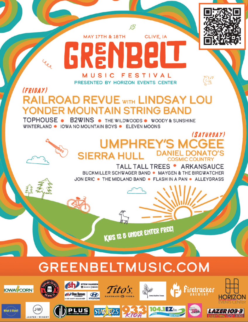 Greenbelt Music Festival 2025 Horizon Events Center Clive, IA